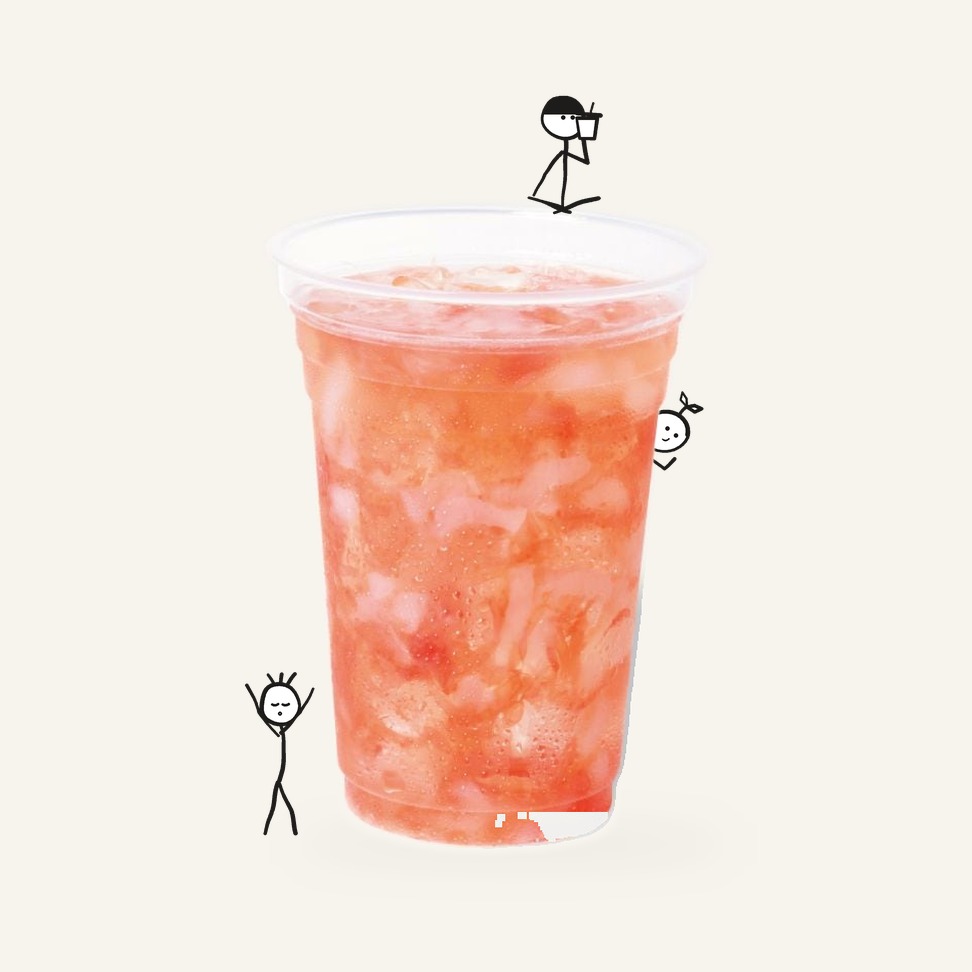 Frozen Reduced-Sugar Fruit Sauce Grapefruit & Nata de Coco 115g